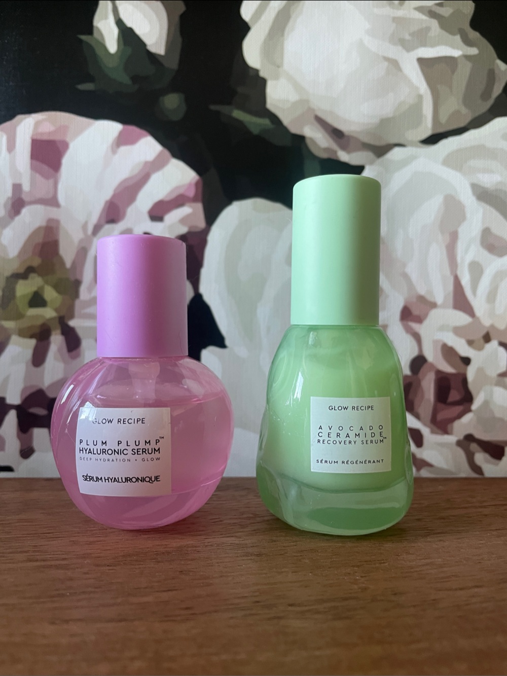Glow Recipe Plump Plumb Hyaluronic Serum & Avocado Ceramide Recovery Serum Duo